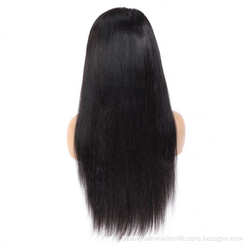 13x4 Pre Plucked Short Straight Bob 1B Red Ombre Transparent  Lace Front Wigs with Bangs Brazilian human Hair